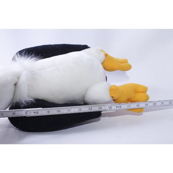 Vintage, Liberty Toy, Buzzard, Vulture, Carnival Plush, Black and White - Picture 3 of 3